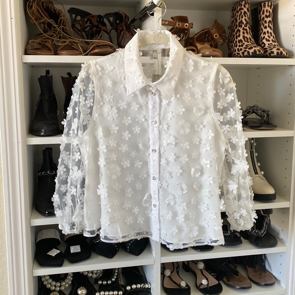 River Island 3 D blouse